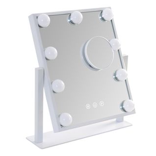 Miroir De Maquillage Avec Éclairage LED - Rotatif à 360°, 3 Modes, Luminosité Ajustable