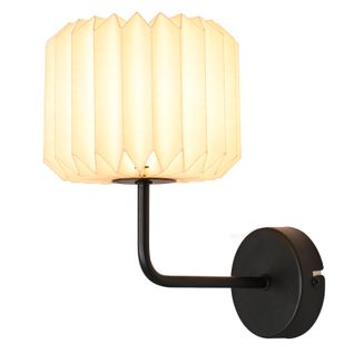 Luminaire Mural Vintage - Applique Pour Couloir Ou Escalier Avec Abat-jour En Papier (sans Ampoule)