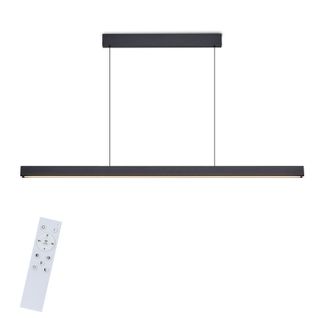 Suspension LED  Pour Salle à Manger, Intensité Variable, Noire, Moderne, 50 W, 148,5 Cm