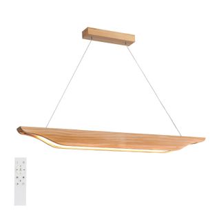 Suspension LED  En Bois Au Design Moderne 90 Cm - Marron