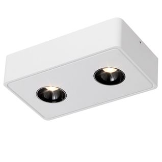 2 Spots De Plafond Ekig Blanc Chaud 11w En Saillie Petits Pour Cuisine Couloir Chambre