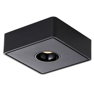 Spot De Plafond LED Noir 7w En Saillie Angulaire Blanc Chaud Petit Plafonnier Pour Salon Couloir
