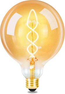 Ampoule LED E27 Vintage : Ampoule Rétro G125 4w Filament Blanc Chaud Éclairage