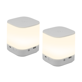 Lot De 2 Lampes De Table LED  Avec 3 Températures De Couleur, Lampe De Chevet, Batterie 3600 Mah