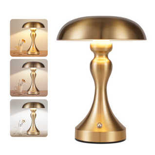 Lampe De Chevet LED  Tactile, Intensité Variable, Sans Fil, Rechargeable Par USB, Style Vintage