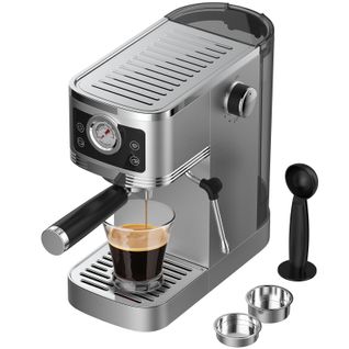 Machine à Expresso à Pompe Italienne,20 Bars, 1350w, Réservoir 1.3l