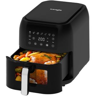Friteuse à air chaud Iceagle 8008 XXL 8,5L - 7 programmes - 1700W - Fenêtre de visualisation
