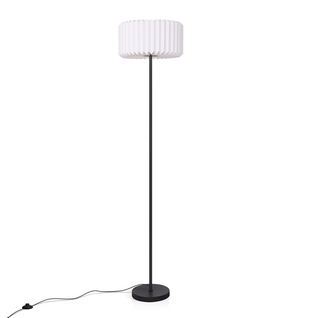 Lampadaire Vintage, Abat-jour En Papier Blanc, Lampe De Salon G9.