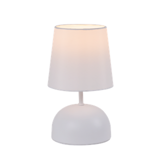Lampe De Chevet En Tissu Blanc, Design Moderne Avec Câble (sans Ampoule).
