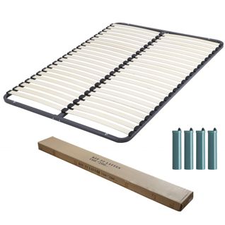 Sommier Démontable + Pieds 160x200 22 Lattes - 44 Lattes Bois - Fabrication Française
