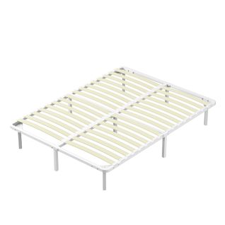 Sommier à Lattes 140x190 Cm, 2x16 Rangs,  Incl. 9 Repose-pieds