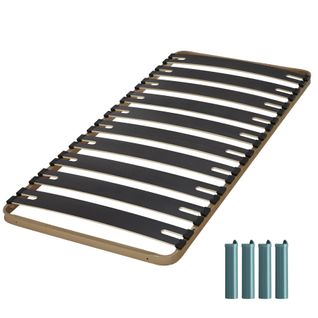 Sommier à Lattes + Pieds 90x190 C310 - 10 Lattes Bois - Fabrication Française