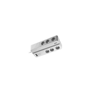 Bloc Parafoudre 6 Prises 2p+t (2300w) - Blanc - Schneider