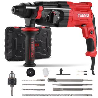 Perceuse à Percussion Filaire Sds Plus De 950 W, Vitesse De Rotation 0-1150 Tr/min/fréquence De