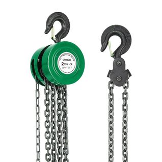 Palan Manuel à Chaîne Avec Crochet Pour Charges Lourdes, 2 Tonne, Hauteur De Levage 6,0 M, Chaîne À
