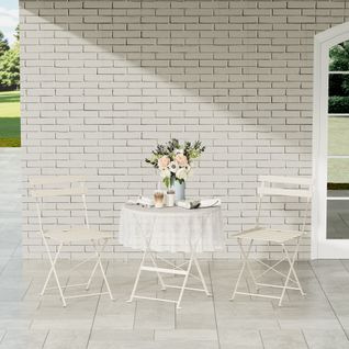 Lot De 3 Meubles De Jardin De Balcon,  Bistrot Bar Salon De Jardin Exterieur 2 Personnes