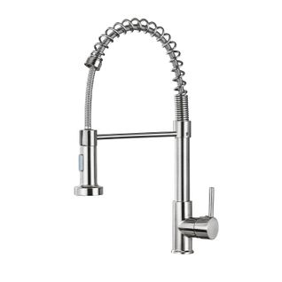 Mélangeur De Cuisine, Douchette Orientable 360°, Finition Laiton