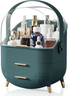 Boite De Rangement Pour Cosmétiques Vert Foncé