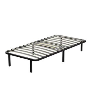 Sommier Cadre à Lattes 90x190 Cm, 14 lattes,  Inclus 6 pieds