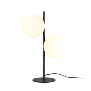 Lampe De Table Noir Vintage Lampe De Table Salon 2 Feux Design Moderne Verre E27