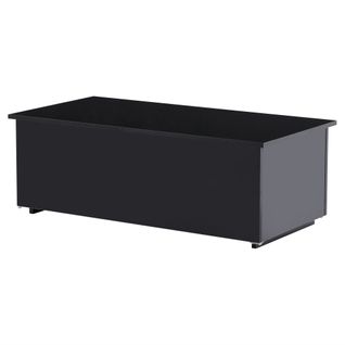 Table Basse Relevable Noire Brillante Avec Éclairage LED 100*50*35 Cm Okruits Black