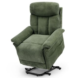 Neche Fauteuil Relaxation Releveur Électrique Pour Personnes Âgées Vert,velours Côtelé