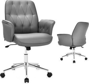 Fauteuil De Bureau Moderne, Bascule Réglable En Hauteur, Accoudoirs Rembourrés