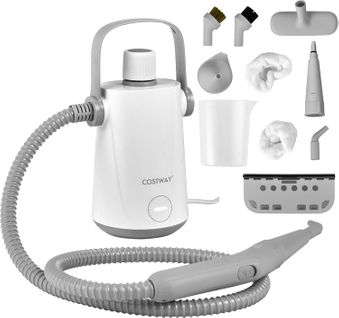 Nettoyeur à Vapeur à Main Portable 1000w Avec Réservoir D'eau De 300 Ml(gris + Blanc)