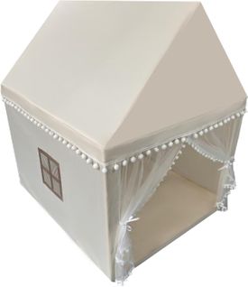 Tente De Jeux Enfant Intérieur Extérieur Avec Tapis Antidérapant, 120 X 105 X 140 Cm, Beige