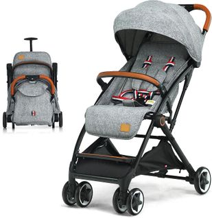 Poussette Canne Bébé 0-3 Ans(charge 15 Kg)  (gris)