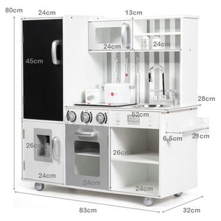 Cuisine Enfants Avec 7 Accessoires Et Effet Sonore, Cuisiniere Enfants Avec Tableau Noir