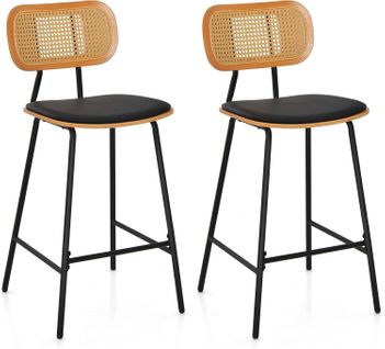 Tabourets De Bar Lot De 2 En Métal,tabouret Cuisine Industriel Pour Restaurant, Bistro, Comptoir