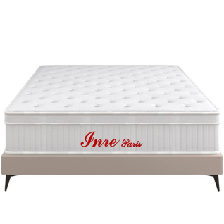 Matelas Mousse 140x200 cm INRE - Epaisseur 30 Cm - Face Hiver Été