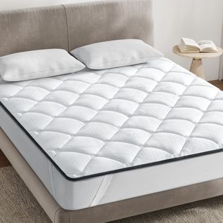 Surmatelas 140x200 Cm - Inre - Douceur, Protection Anti-acariens, Lavage Machine