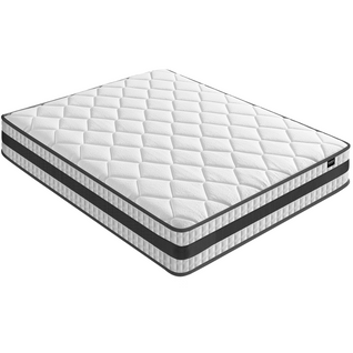 Matelas Ressort 140x190 Cm – Epaisseur 25 Cm, Confort Ferme – Tissu Confortable
