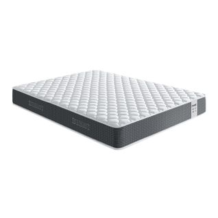 Matelas Ressort  140x200 Cm – Épaisseur 25 Cm, Confort Ferme, Tissu Respirant -gris