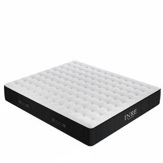 Matelas Ressort  140x200 Cm – Épaisseur 30 Cm, Confort Ferme, Tissu Respirant - Noir