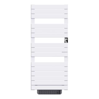 Sèche-serviette Électrique Sans Fluide Avec Soufflerie 500w+1000w H.108,4xl60cm  Hanae Blanc