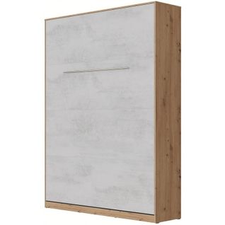 Lit Escamotable +2 Placards V 140x200+(50x2)cm Standard Chêne Sauvage/béton