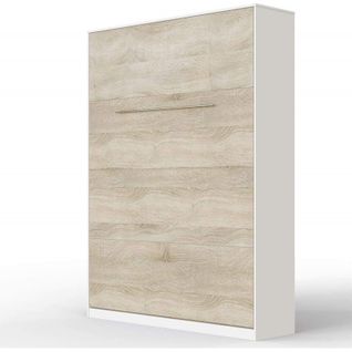 Lit Escamotable +2 Placards V 140x200+(100x2)cm Standard Blanc /chêne Sonoma
