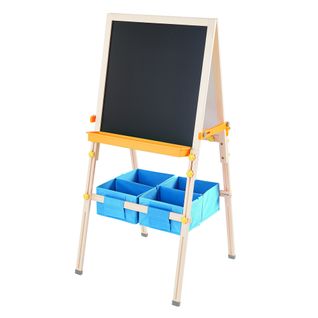 Tableau Évolutif Chevalet Enfant En Bois Multifonction 3 En 1 Avec Rangement