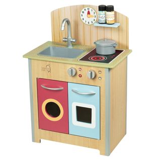Cuisine Enfant En Bois Dinette Avec 4 Accessoires