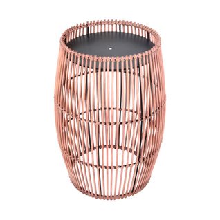 Table Basse De Jardin En Bambou Avec Support En Acier