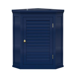 Armoire Murale Dangle Lamelles Bleu Marine