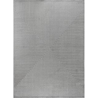 Tapis Intérieur/extérieur à Effet 3d Et Relief Gris 200x275 Cm Kiyoshi