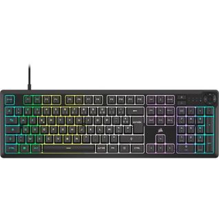 Clavier Gaming Filaire à Membrane - Corsair - K55 Core Rgb - Rétroéclairage Rgb 10 Zones - Gris