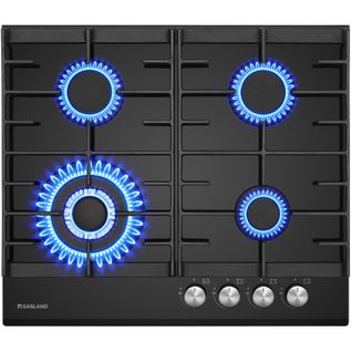 Plaque De Cuisson à Gaz Gh604bf Encastrée 4 Feux, Noir 60 Cm