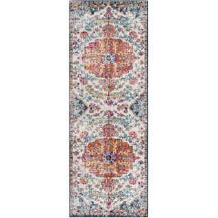 Tapis De Couloir Vintage Oriental Multicolore/orange 80x220 Cm Lou