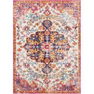 Tapis Vintage Oriental Orange/multicolore 160x220 Cm Lou
