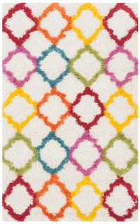 Tapis Enfants Shag 91 X 152 Cm Shag Ruth Beige